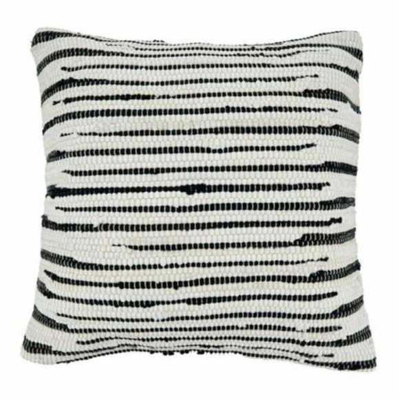 Square Throw Pillow Cover with Black & White Zebra - Picture 1 of 1